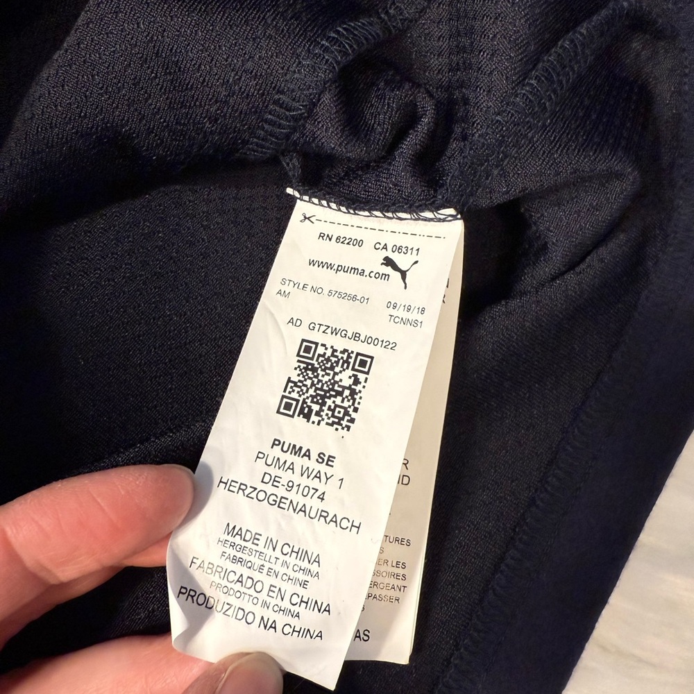 Puma | BMW Motorsport Navy Blue Men’s XL Zip Up Sweater with Pockets NWOT - Picture 12 of 16